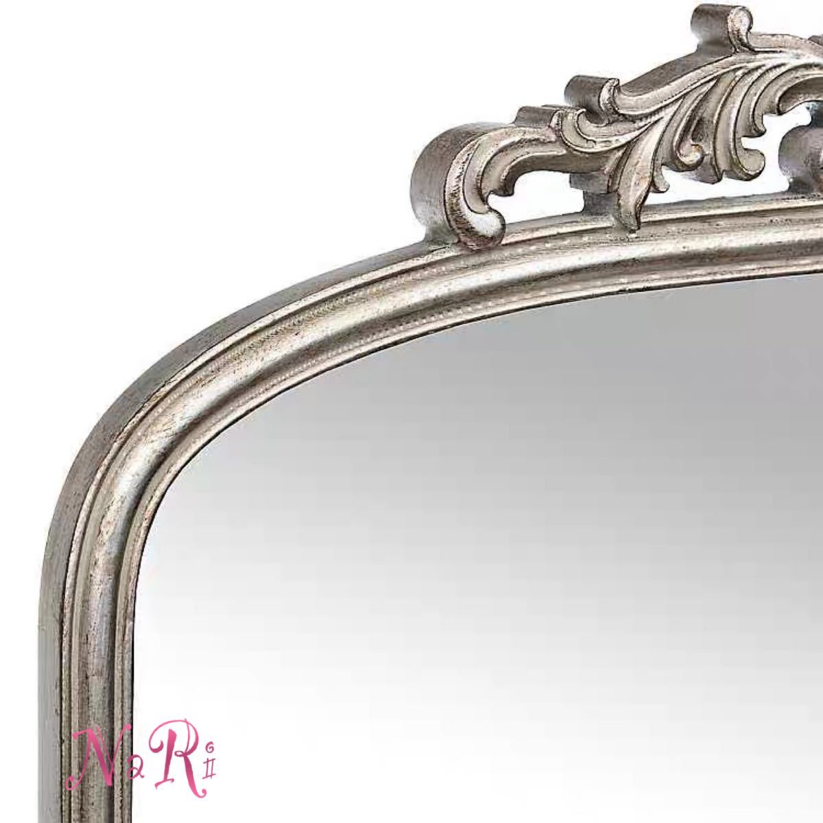 A024738高級豪華鏡 壁掛け鏡 .壁掛け 壁掛けミラー ウォールミラ85x100cm アンティーク調 [2]