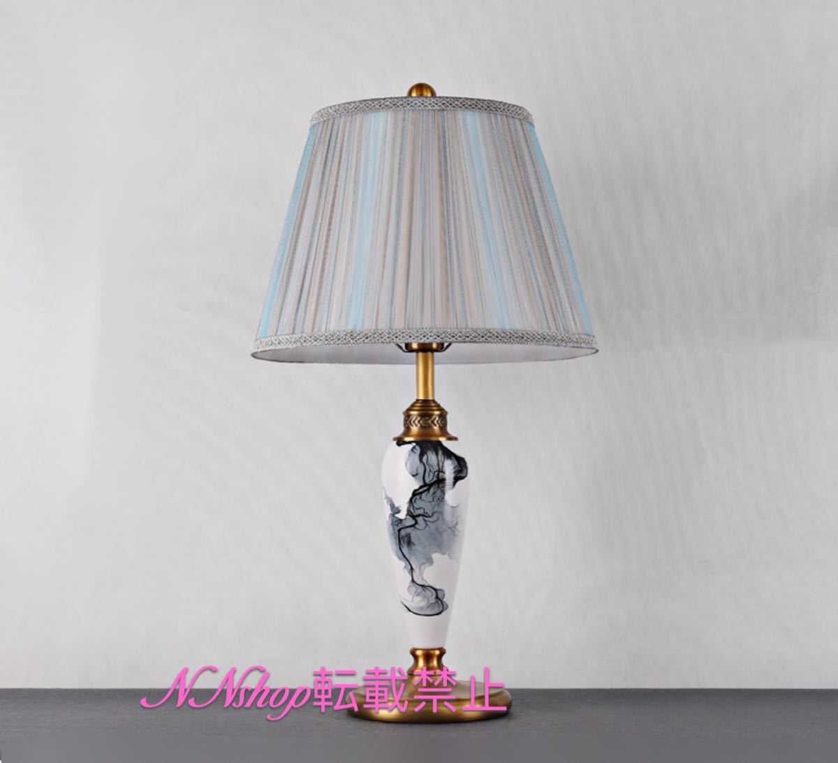 A014271照明スタンドライト ．テーブルランプ デスクライト 卓上ステンド 高級陶器スタンド