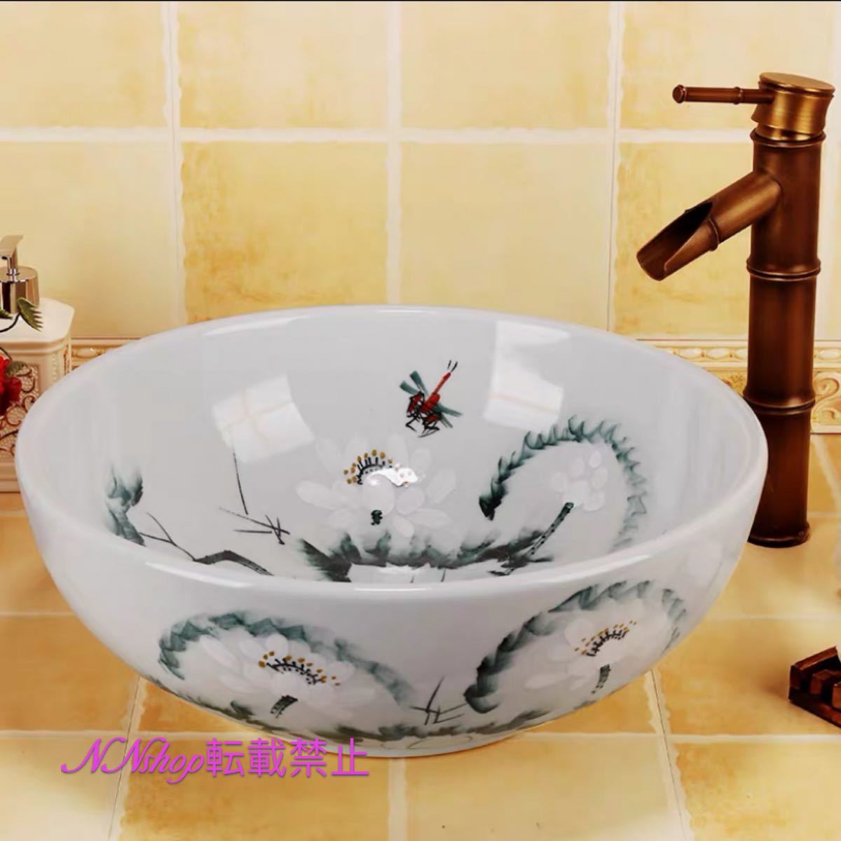 状態 ：新品未使用サイズ（cm）：幅：41奥行き：41高さ：15素材：陶磁器取付について：取付工事はお近くの工務店様にご相談してください＜ 重量物なので同梱はできません ＞☆☆★★★★★★★★★★★★★☆☆◆お客様のご覧になっているモニター等により多少色が異なる場合がございます。あらかじめご了承ください。◆複数ご注文の場合やお急ぎの場合は必ず事前に納期のお質問をお願いいたします。◆サイズの誤差は多少発生します。ご了承下さい。☆☆★★★★★★★★★★★★★☆☆注意事項1、こちらの商品は海外製の新品です。撮影時の照明やPC環境によって実際の商品と色が違う場合があります。2、輸入品で日本語の説明がない場合があり、サポートもございませんので商品知識のある方のみ御注文下さい。4、ご注文について 代引き引き換え、局留めは受け付けておりません。5、取り扱っている商品は、海外・アジア製品になります。きちんと全ての商品の検品をしておりますが、日本製に比べると作りが甘い場合があります。完璧を求められる方は御注文をお控えください。6、初期不良、輸送中の破損等は返金対応させて頂きます。その際はご到着から2日以内にご連絡をお願い致し7、新品未使用品ですが、外箱に初期からのスレ、剥げ歪みなどあります8、この商品は、購入後発送まで8日程度を要しますので、ご理解の上ご購入頂きますようお願い致します上記理由の返品交換は承ることが出来ませんので予めご了承くださいませ。