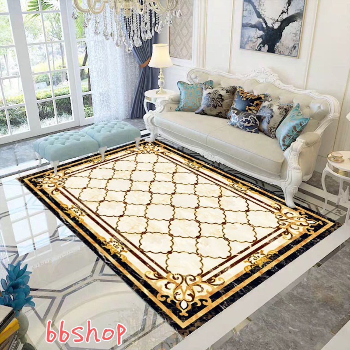 Character Pattern - A003942高級感カーペット ラグマット160x230cm ホットカーペット対応 玄関マット サイズオーダー可能