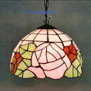 A014278ステンドグラス ペンダントライト. 豪華天井照明ステンドグラスランプ ガラス工芸品 電源直結タイプ