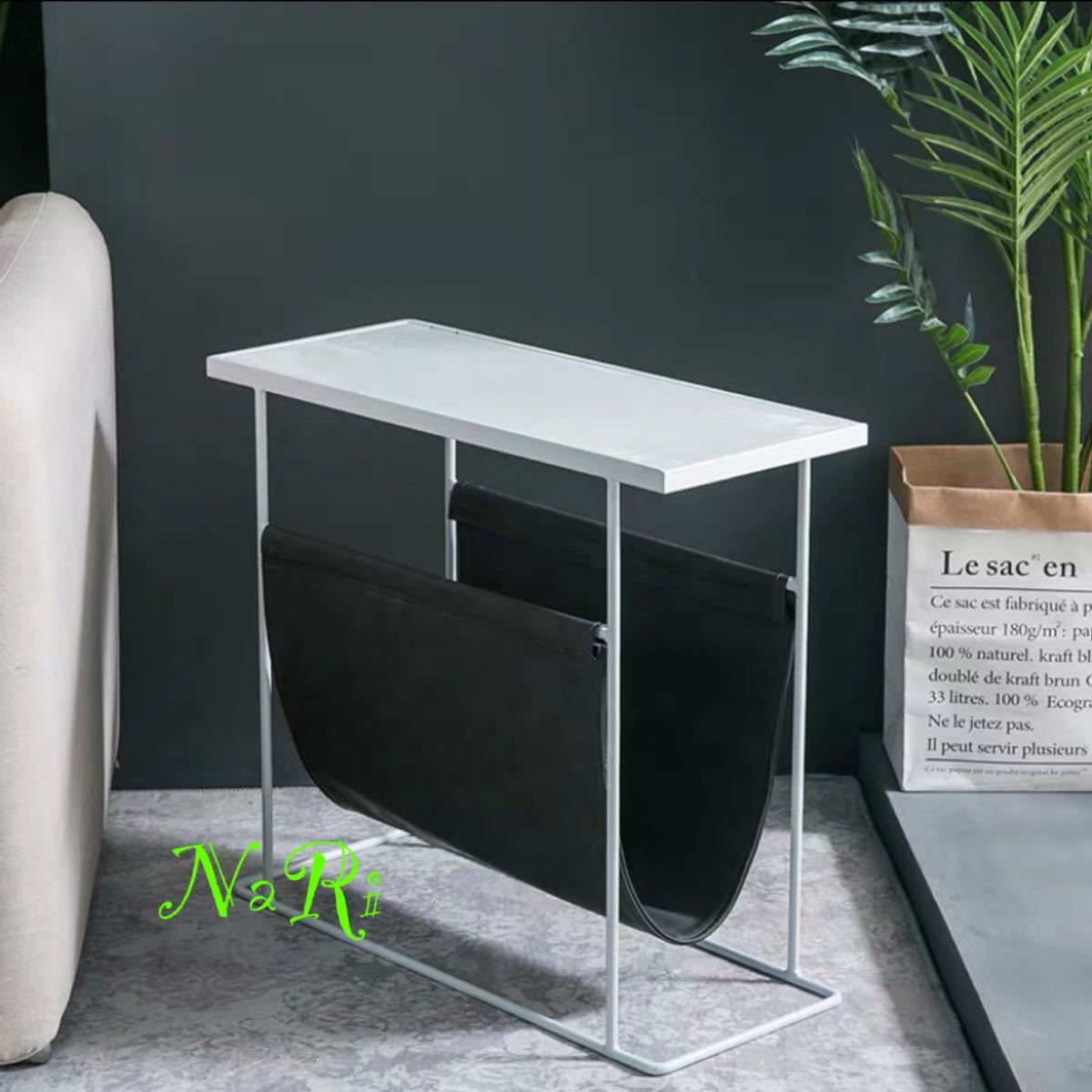 A026095ミニコーヒーテーブル ．人造大理石製コーヒーテーブル ベッドサイド 寝室テーブル 北欧