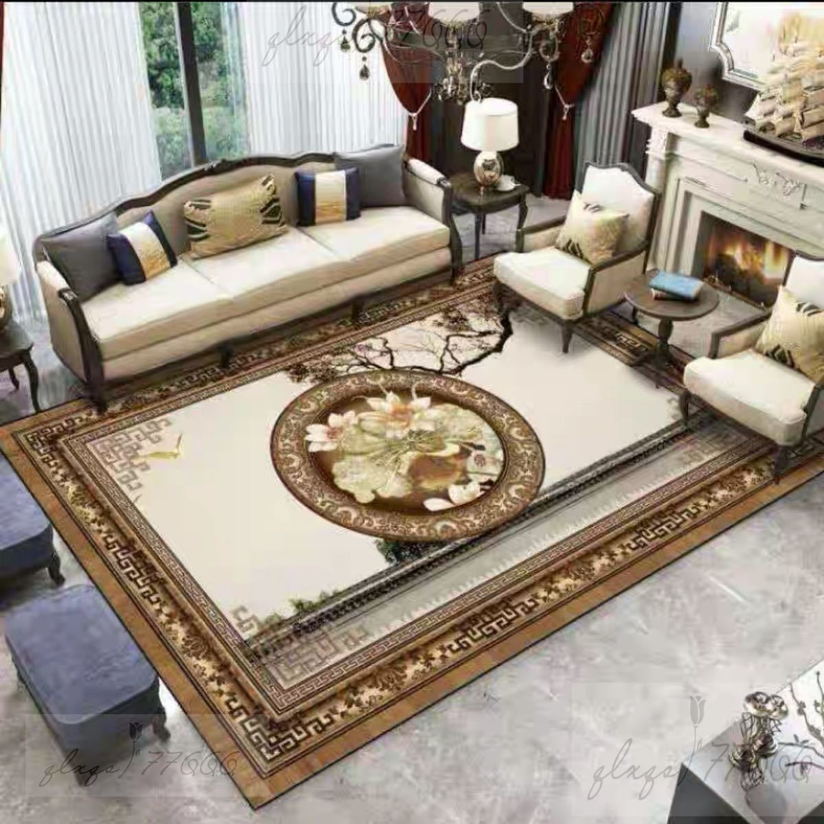 Plain - A016817高級感カーペット ．ラグマット160x230cm ホットカーペット対応 玄関マット サイズオーダー可能