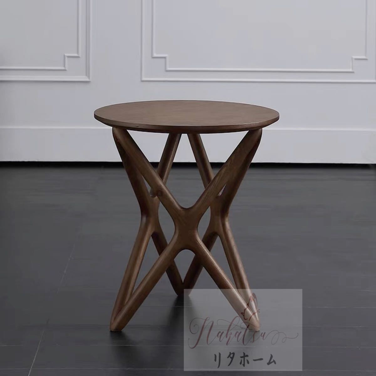 A020728北欧の近代的な木の客間のソファーの辺の戸棚 サイドテーブル ダイニング