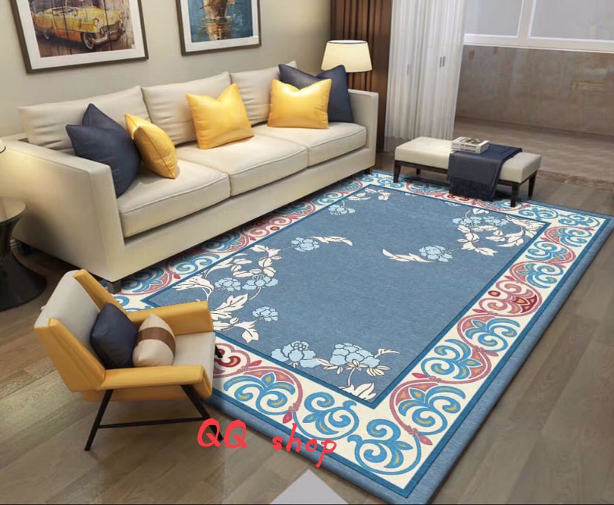 Patterned - A016541ラグカーペット ラグマット160x230cm ホットカーペット対応 玄関マット サイズオーダー可能