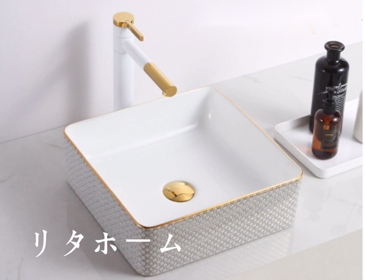 サイズ（cm）：幅：37奥行き：37高さ：13素材：陶瓷器取付について：取付工事はお近くの工務店様にご相談してください＜ 重量物なので同梱はできません ＞★購入後のキャンセルは、ご遠慮ください。★検品のため開封してある場合があります。★複数ご注文の場合やお急ぎの場合は必ず事前に納期のお質問をお願いいたします。注意事項1、ご利用のPC環境により、実際の商品と色が異なる場合がございます。予めご了承ください。2、新品未使用品ですが、外箱に初期からのスレ、剥げ歪みなどあります。3、海外品ですので、気にされる方はご遠慮下さい。4、この商品は、購入後発送まで8日程度を要しますので、ご理解の上ご購入頂きますようお願い致します5、この商品は、全て手作り手描きの製品のため、商品により重量・形状の歪み・個体差、釉薬の掠れ、 針穴のような凹み、滲み、色とび、黒点、多少の傷・欠け、突起、ざらつき、濃淡差、色ムラなどがある 場合がございますが不良商品ではございません。素材の色・風合いなど、ディスプレーにより、一部写真と実物が異なる場合がございますので、あらか じめご了承ください。上記理由の返品交換は承ることが出来ませんので予めご了承くださいませ