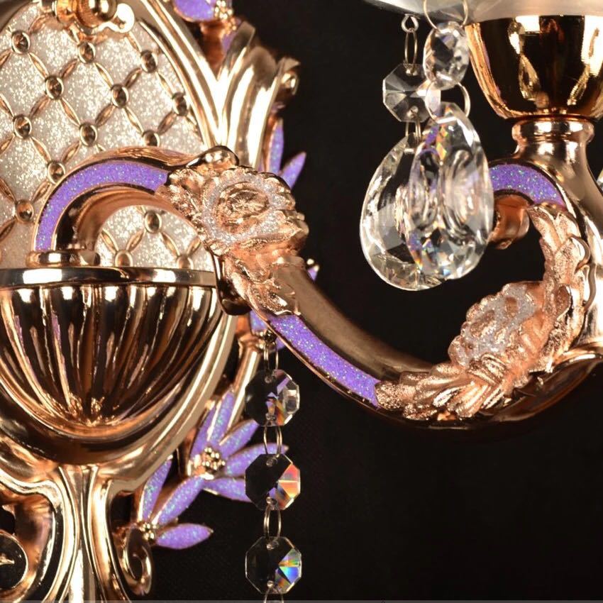 A010354壁掛け照明 水晶ランプ 壁掛け灯．クリスタル壁掛け灯