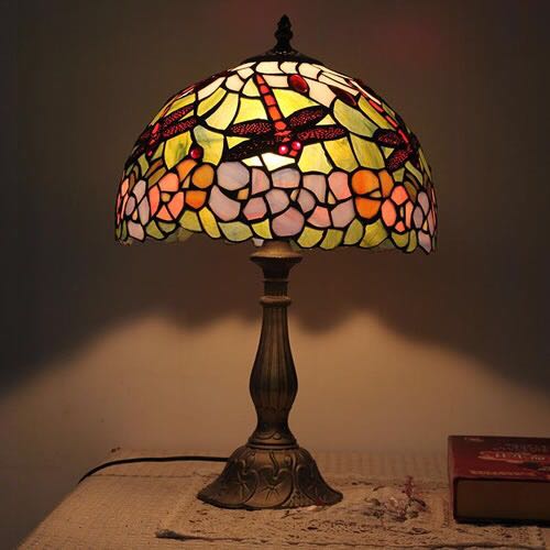 A043745ステンドグラスランプ 卓上スタンド 豪華テーブルランプ 卓上照明