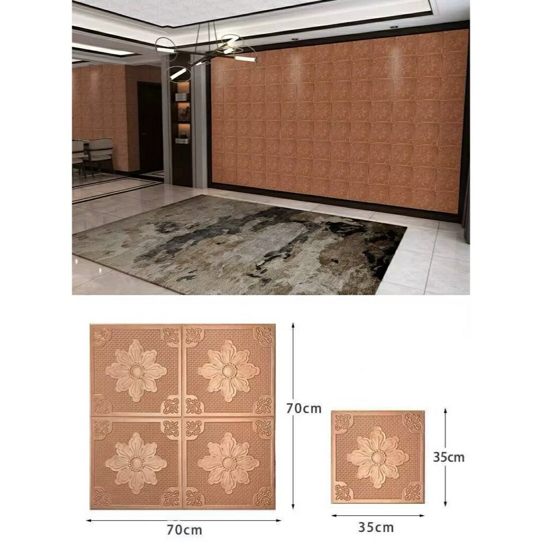 Table Lamps - 40枚 70cm×70cm背景壁 3D立体レンガ模様壁紙 防水 汚い防止カビ防止