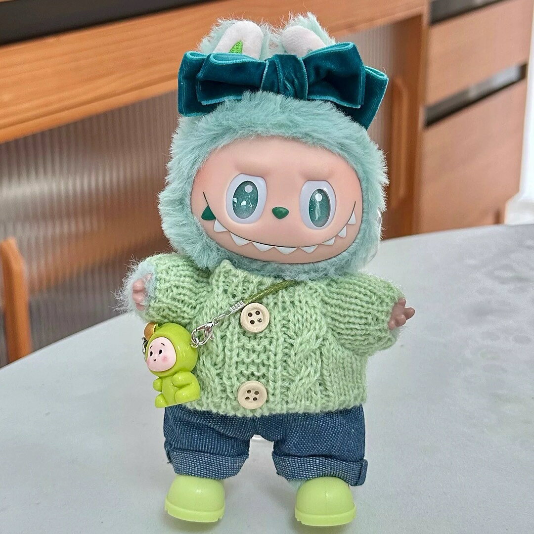 新品4点セットlabubuラブブぬいぐるみ服17cm着せ替え着ぐるみ服