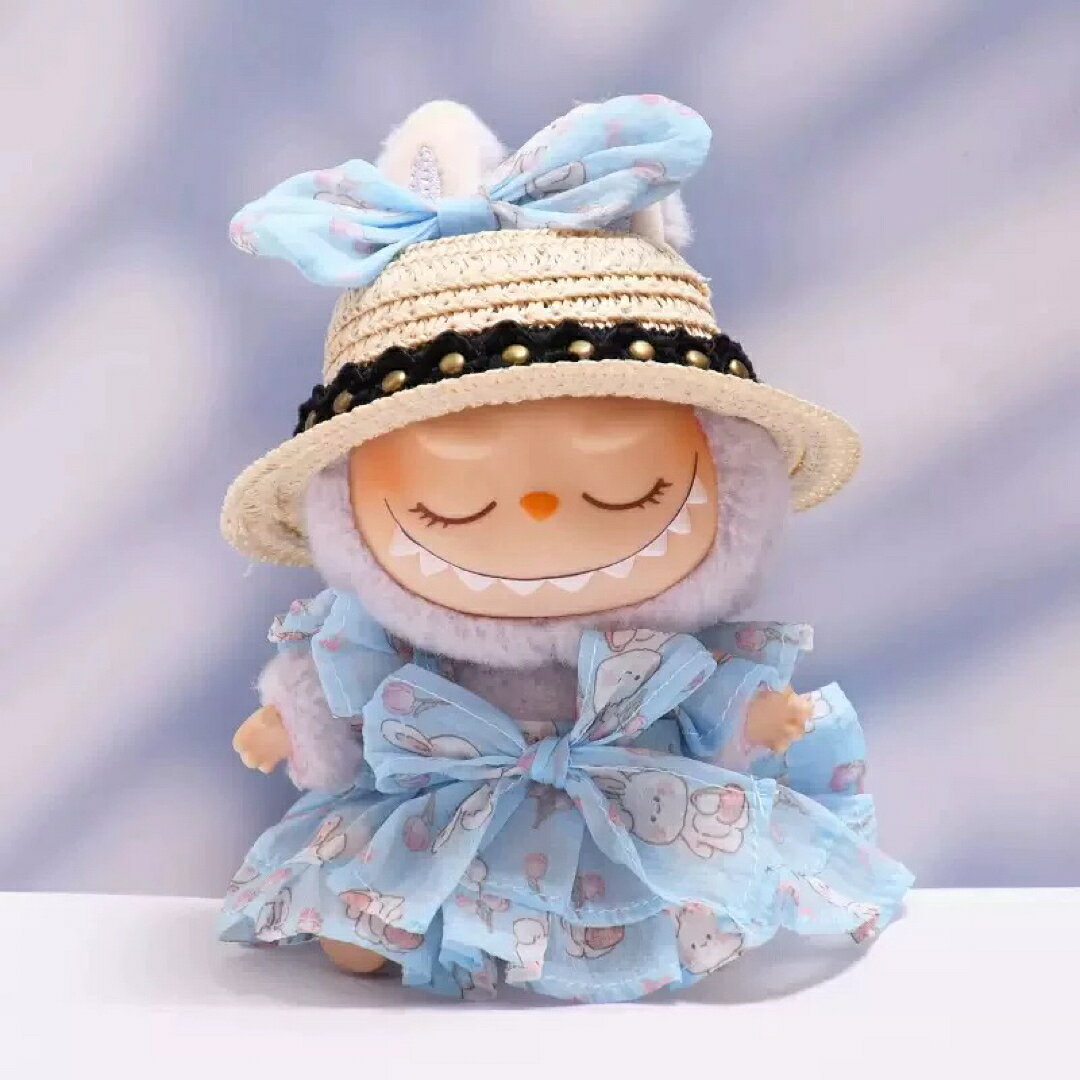 新品3点セットワンピースlabubuラブブぬいぐるみ服17cm着せ替え着ぐるみ服