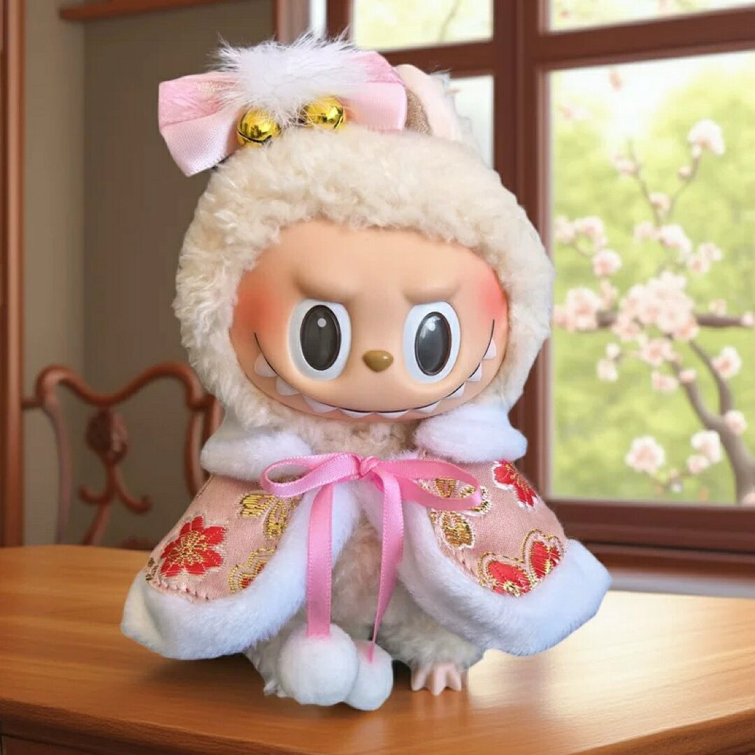 新品2点セットlabubuラブブぬいぐるみ服17cm着せ替え着ぐるみ