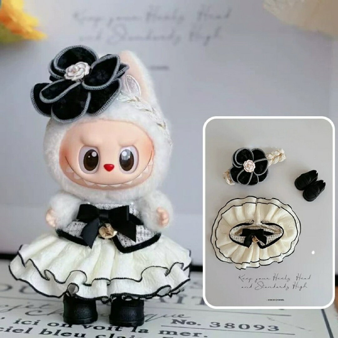 商品説明 POPMARTポップマートLABUBUラブブ商品は着替えのみ、labubu本体を付いてないです。ぬいぐるみは付属しておりません。セット内容1、頭飾り2、ワンピース3、靴※丁寧にお作りしていますが、素人ハンドメイド品の為縫い目のズレ、歪み、よれ等がある場合がございます。ご了承頂ける方のみご購入お願い致します。[備考]※こちらの商品は受注生産品の為、ご注文後のキャンセル、変更はお受けできません。※こちらの商品は受注生産品の為、出荷までに8営業日程必要になります。※お急ぎの場合は必ず事前に在庫確認を行って下さい。