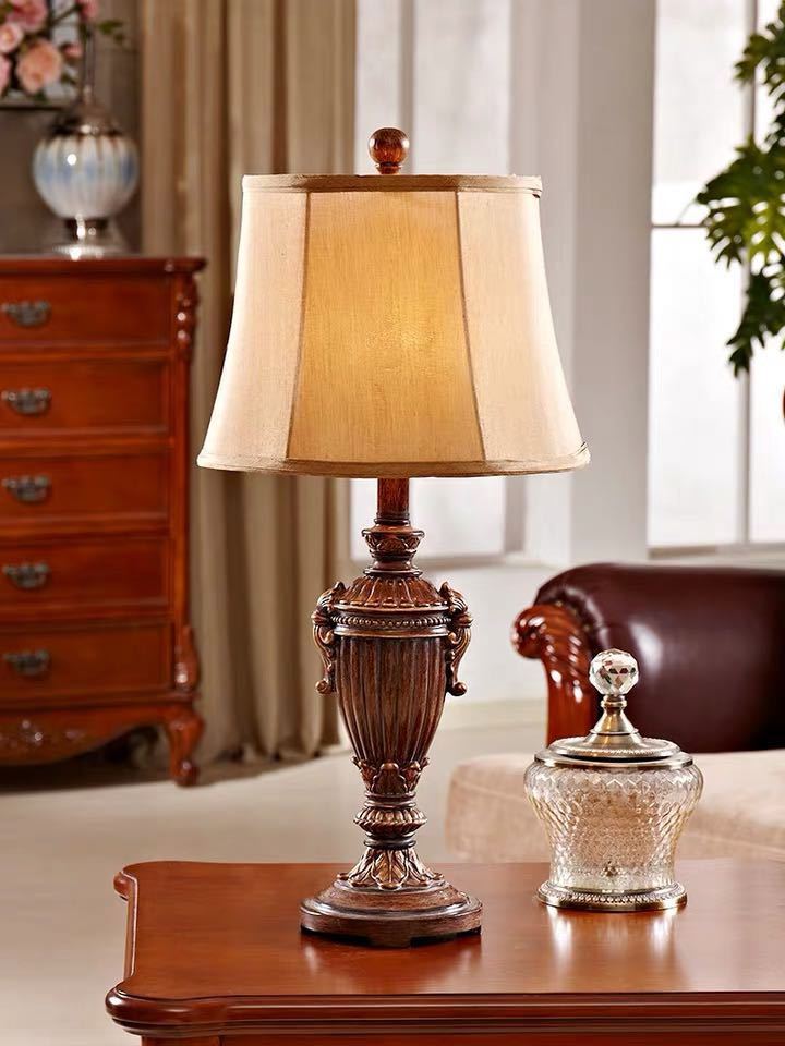 A025393照明スタンドライト テーブルランプ デスクライト 卓上ステンド 高級樹脂スタンド．