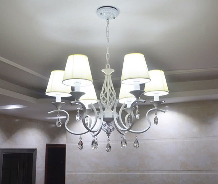Pendant Lamps - A054099天井照明 ペンダントライト． 洋風照明．シャンデリア　北欧デザイン 6灯 水晶 電源直結タイプ