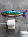 A059493トイレットペーパーホルダー インテリア雑貨 ティッシュケース 魚(3)