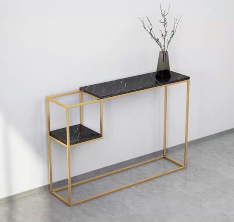 【商品仕様】本体寸法：幅80 × 奥行30 x 高さ80 cm商品状態：新品カラー：写真通り材質：金属、ラッカー塗装 、人造大理石、他☆☆★★★★★★★★★★★★★☆☆◆お客様のご覧になっているモニター等により多少色が異なる場合がございます...