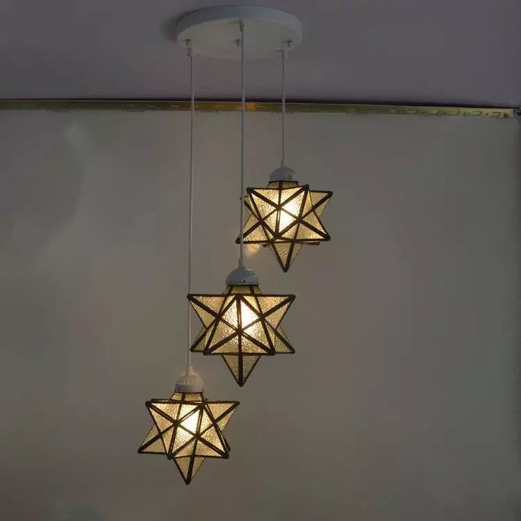 A009403ステンドグラス.ペンダントライト豪華天井照明ステンドグラスランプ ガラス工芸品 電源直結タイプ