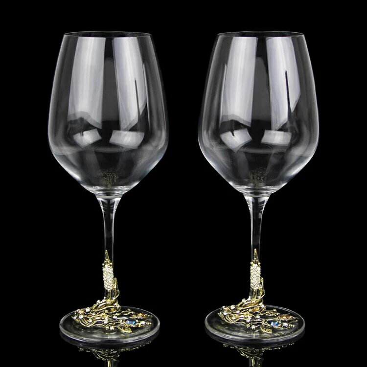 ワイングラス ペア★レア 豪華カップシャンパン グラス キラキラ