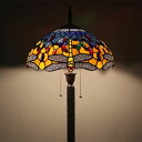 A047920ステンドグラスフロアライト 間接照明 フロアスタンド 照明器具豪華ステンドグラスランプ ガラス工芸品