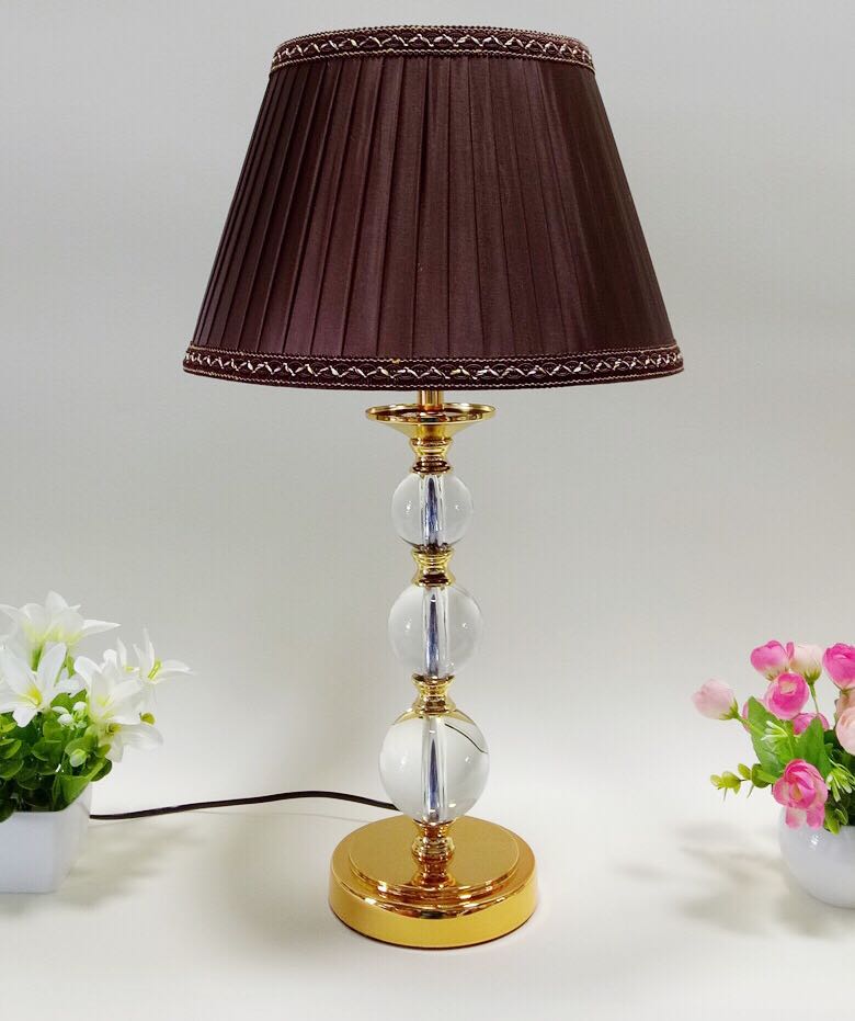 A003008照明スタンドライト テーブルランプ デスクライト 卓上ステンド ．高級水晶スタンド