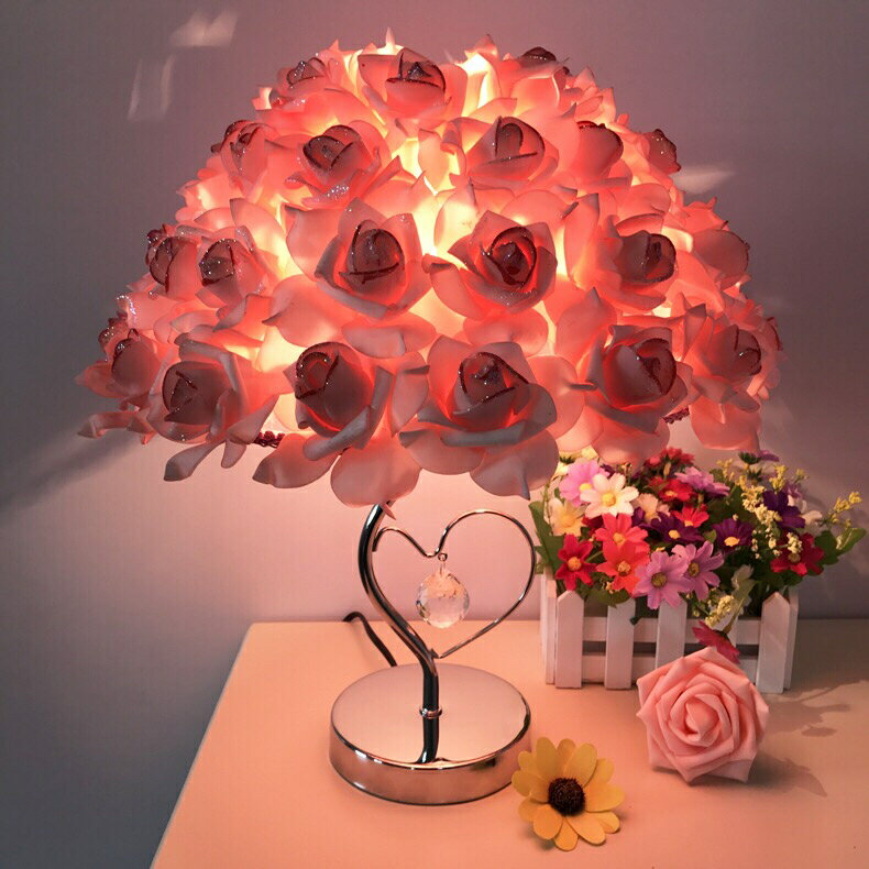Orchid Lamps - A008116照明 スタンドライト テーブルランプ デスクライト姫系雑貨 花柄 ローズステンド.
