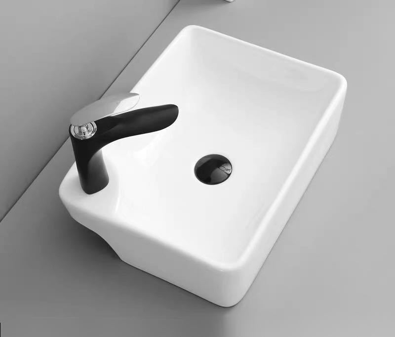 A048135洗面ボウルセット 洗面ボール 陶器 手水鉢 ．手洗器 手洗い鉢 洗面器 蛇口 排水金具