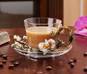 A017288ティー・コーヒーカップセット カップ&ソーサー1客セット 豪華陶磁器 花柄