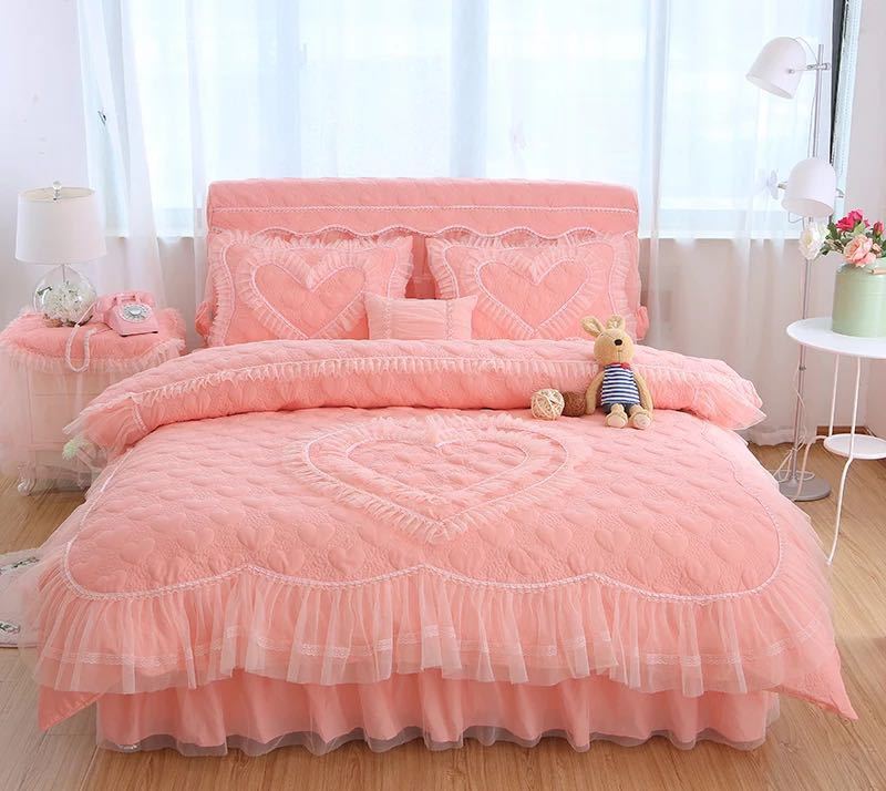 A048116ベッド用品4点セット掛け布団カバー 枕カバー ベッドパッド ワイドダブルサイズ