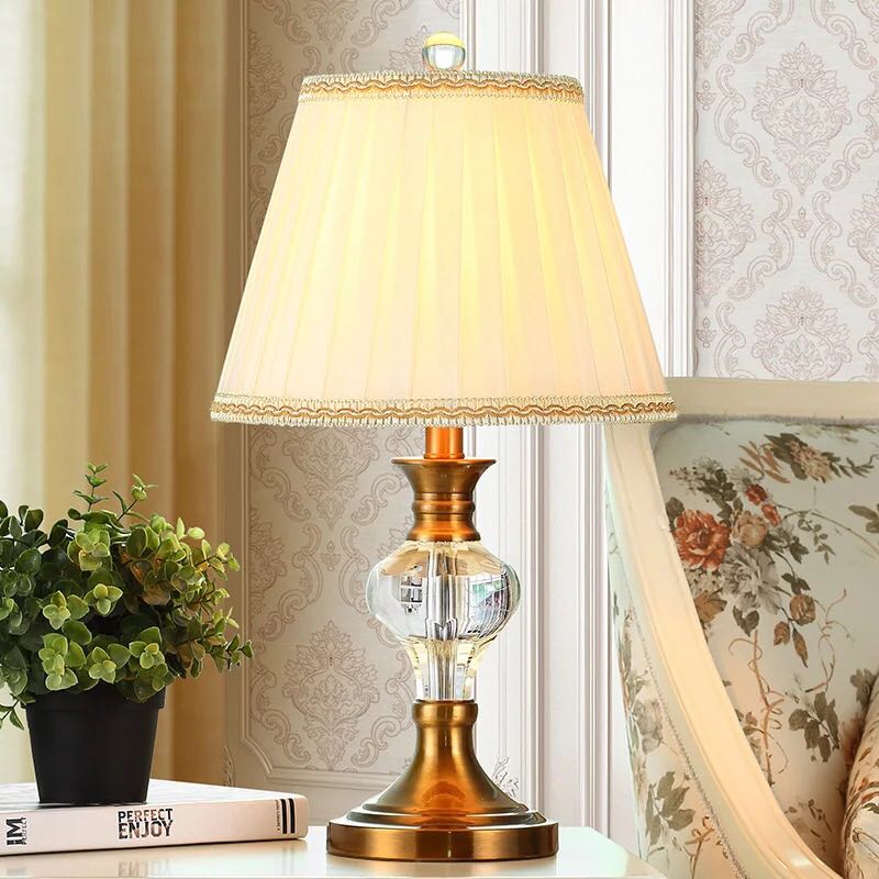 A019159照明スタンドライト テーブルランプ デスクライト 卓上ステンド 高級水晶スタンド