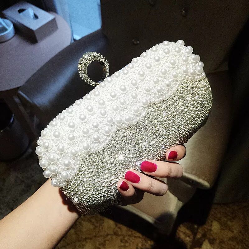 A011944豪華パーティーバッグ キラキラ ストーンBAG　クラッチバッグ レディース ラインストーンクラッ..