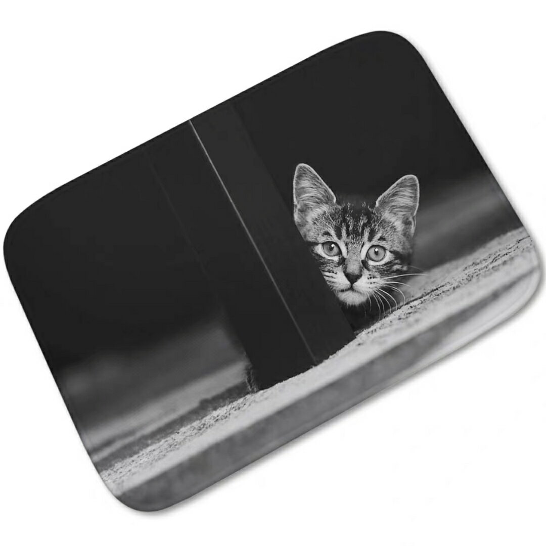 A032479猫catラグマット リビングマット 玄関マット お風呂マット 猫柄雑貨