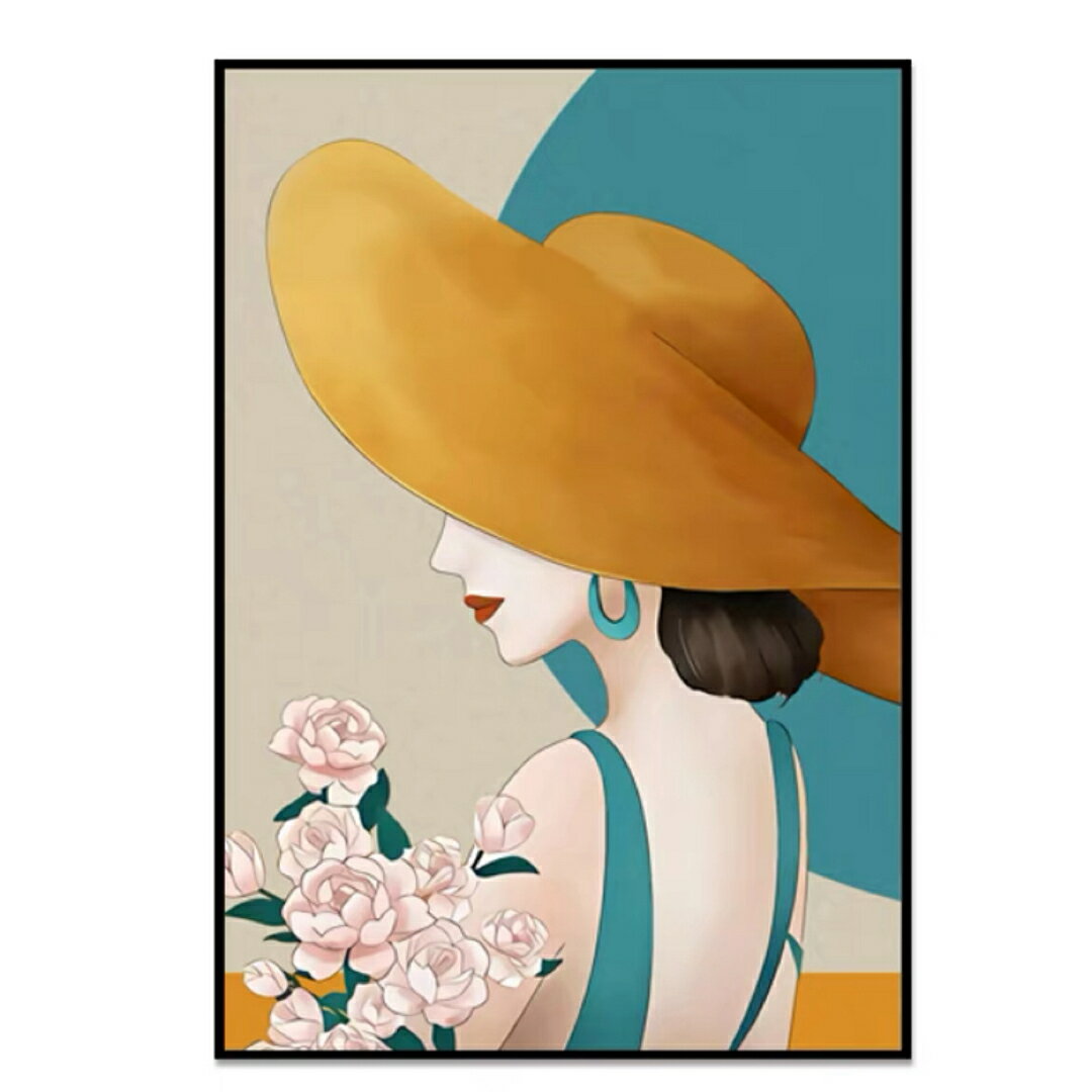 A032491玄関に飾る 人物の絵 絵画 花 壁掛け 絵 インテリア自然 風景画モダン