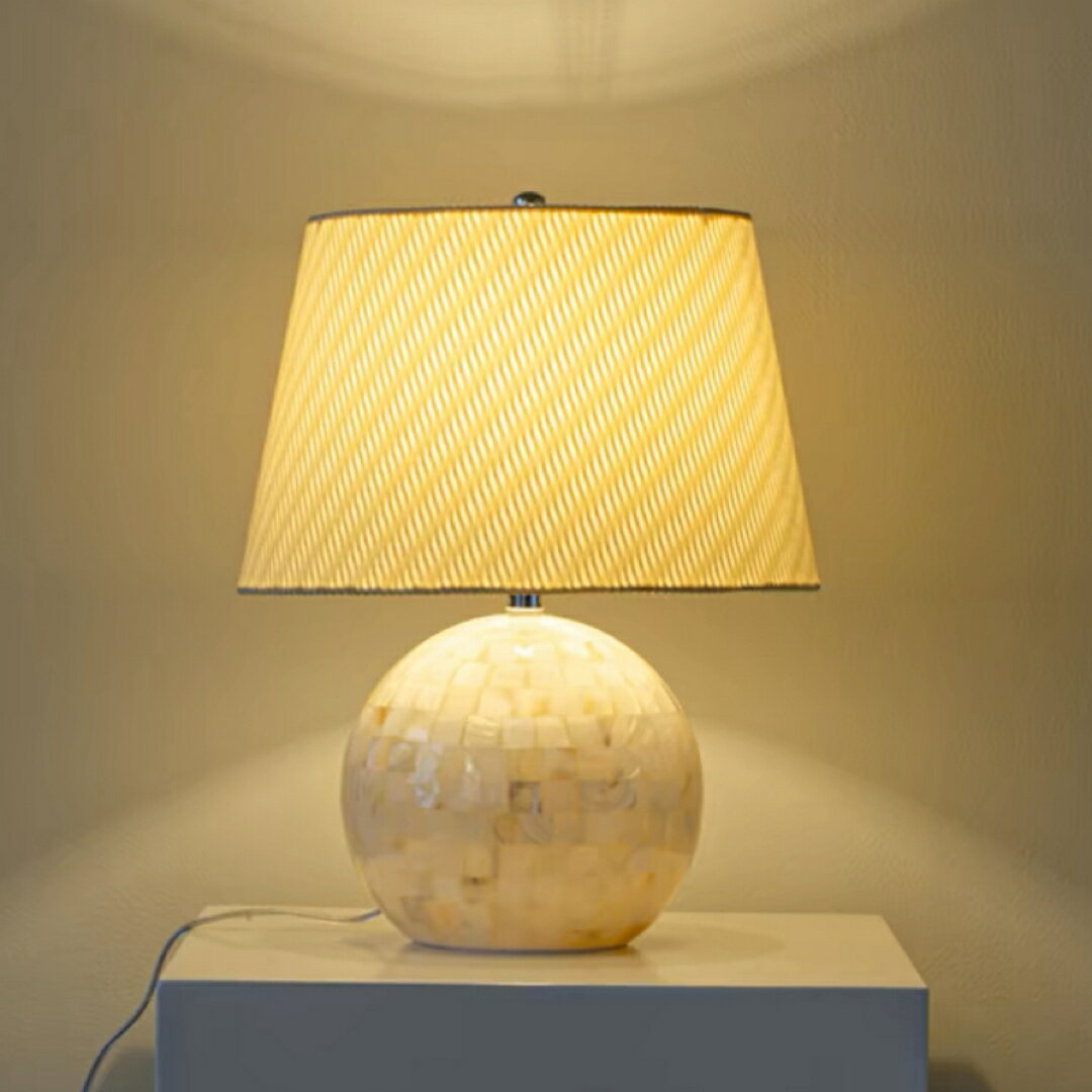 A032716高級感 照明スタンドライト テーブルランプ デスクライト 卓上ステンド 貝入れ