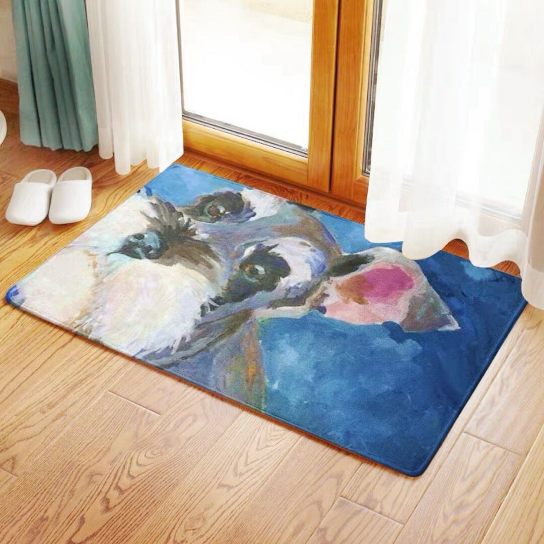 Other - A032808シュナウザー犬ラグマット リビングマット 玄関マット お風呂マット 犬柄雑貨