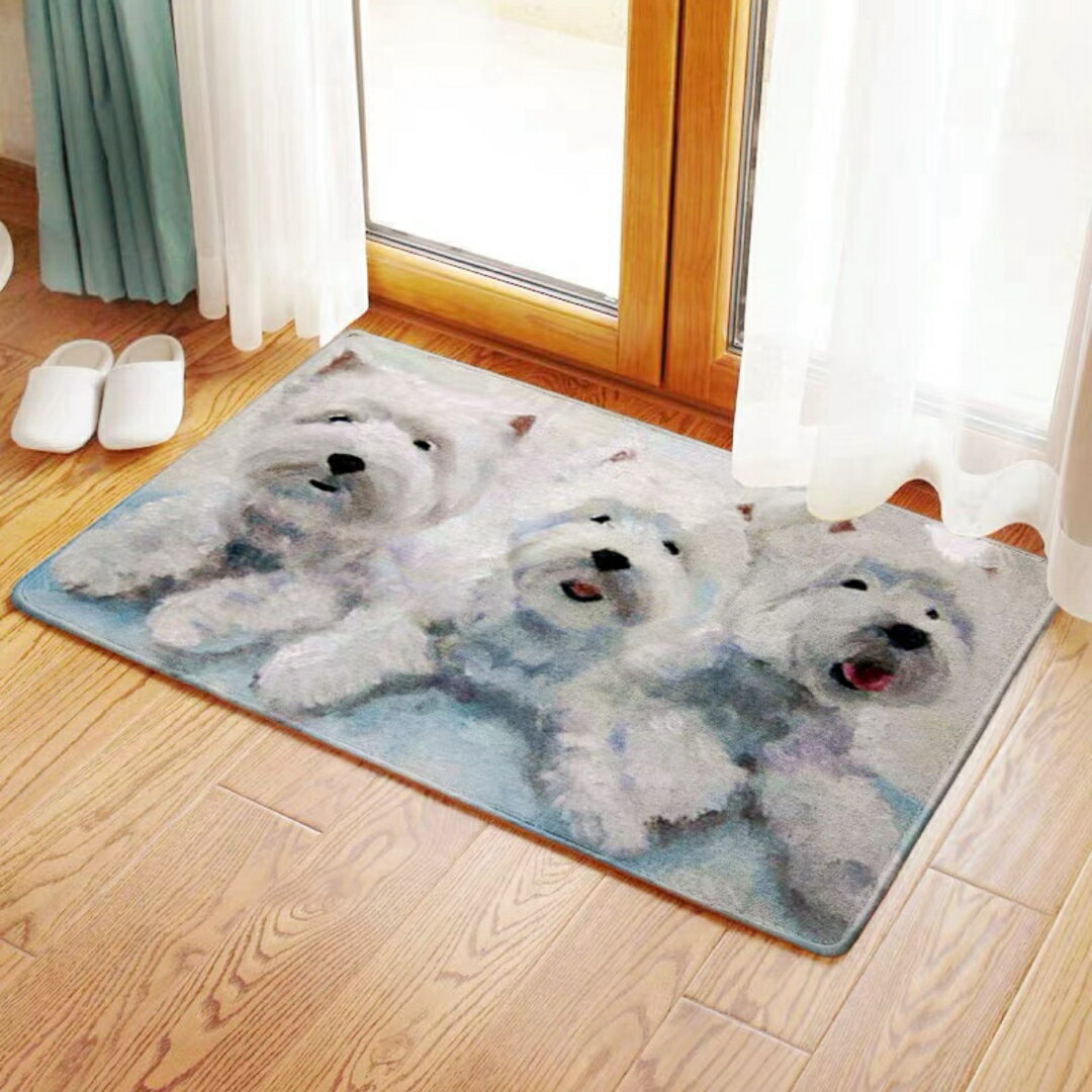 Other - A032845ウエスト犬 ラグマット リビングマット 玄関マット お風呂マット 犬柄雑貨