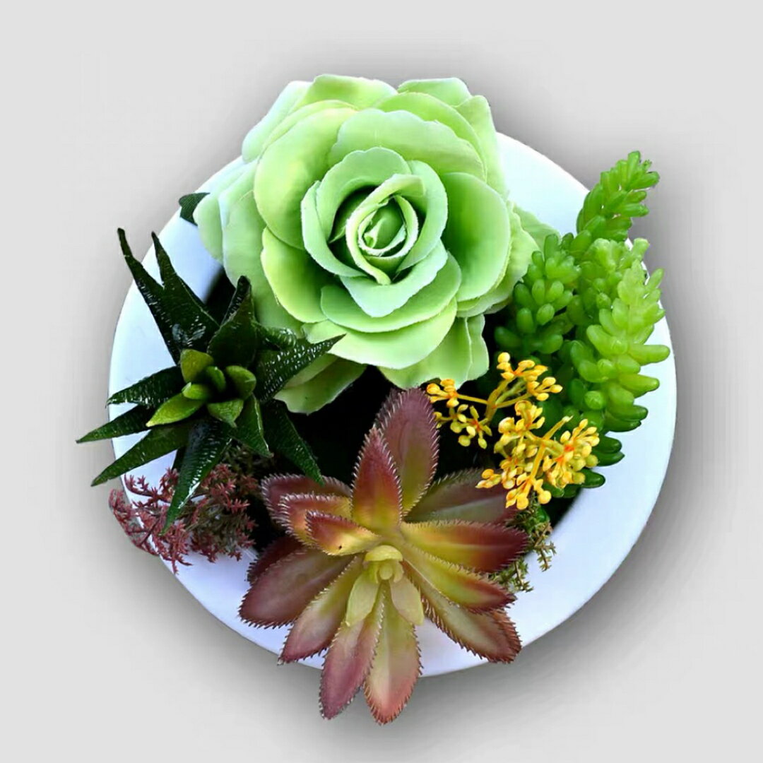 A033020壁飾り 人工観葉植物 壁掛けインテリア ディスプレイ 壁掛けミックスグリーン造花