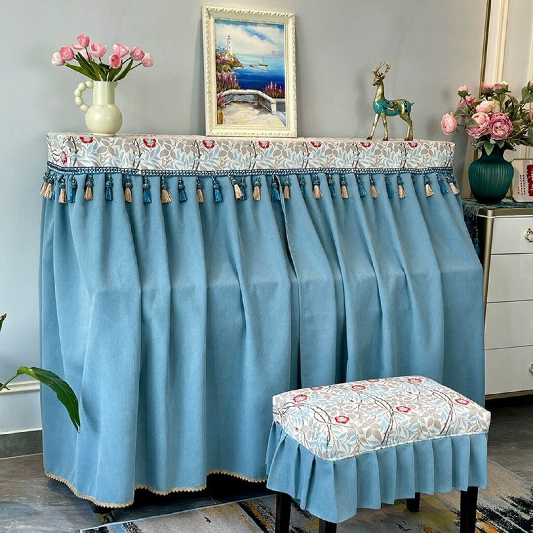 A033074高級ピアノカバー2点セット　イスカバー　防塵カバー 保護カバー