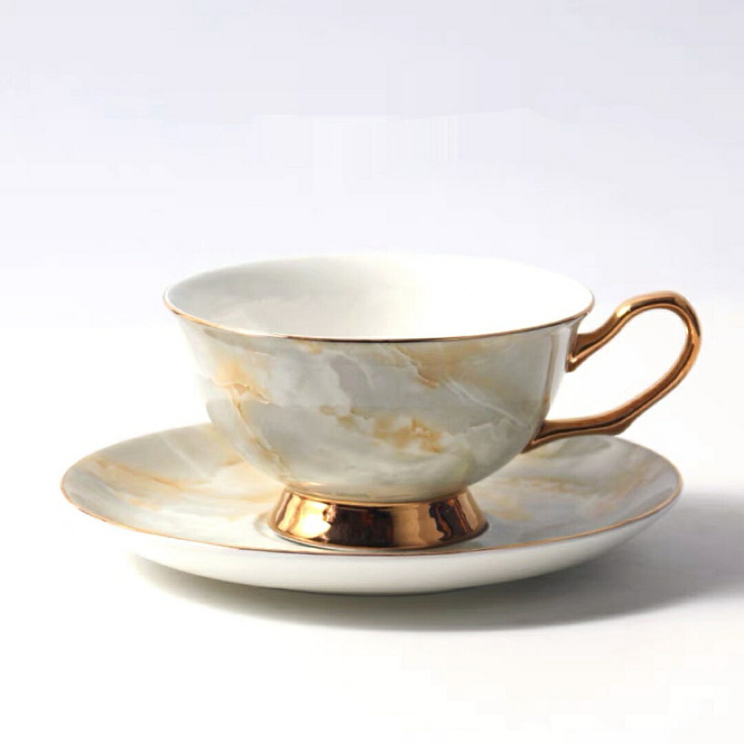 A033295西洋調ティーカップ セット 陶器 高級感 カップ＆ソーサー 6客コーヒーカップ ritahome-10083305 リタハウス 楽天市場店 サンプル画像3
