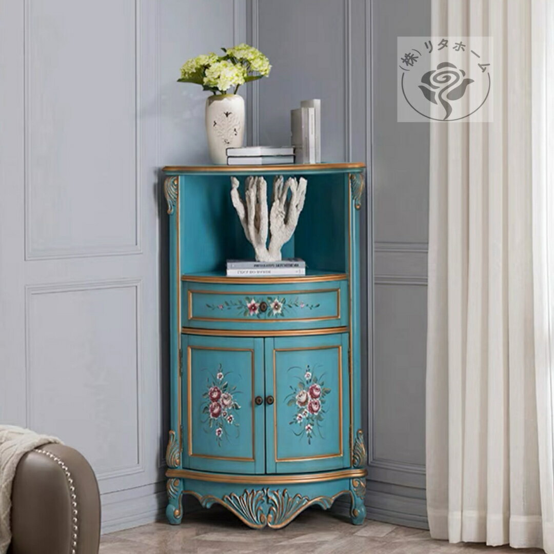 A033363ベッドサイドテーブル置台 ．玄関収納 高級サイドテーブル ナイトテーブル高級飾り