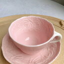 A033476薔薇ティー・コーヒーカップセット カップ&ソーサー2客セット .陶器ティーセット