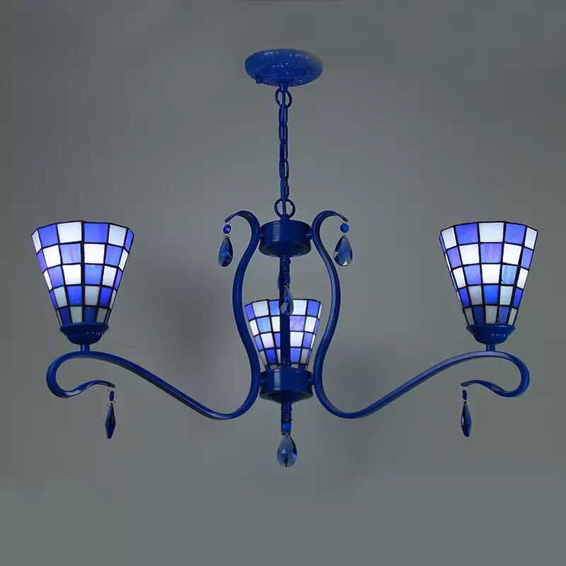 Pendant Lamps - A007701ステンドグラス．ペンダントライト 豪華天井照明ステンドグラスランプ ガラス工芸品 電源直結タイプ