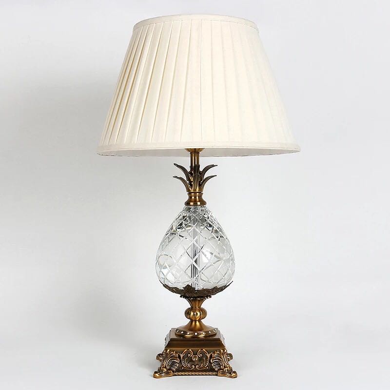 A042488照明スタンドライト テーブルランプ デスクライト 卓上ステンド 高級水晶スタンド