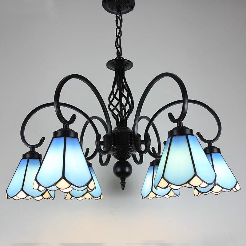 Pendant Lamps - A022600ステンドグラス ペンダントライト ．豪華天井照明ステンドグラスランプ ガラス工芸品 電源直結タイプ