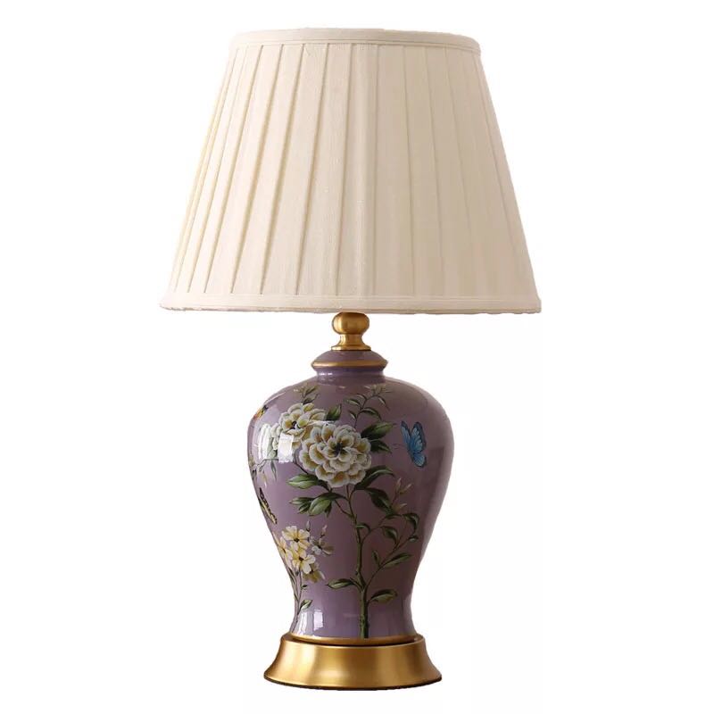 A061860照明スタンドライト テーブルランプ デスクライト 卓上ステンド ．高級陶器スタンド