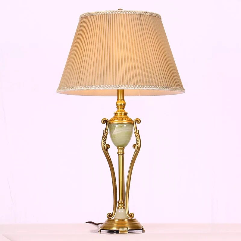 A025217照明スタンドライト テーブルランプ デスクライト 卓上ステンド 高級玉石スタンド