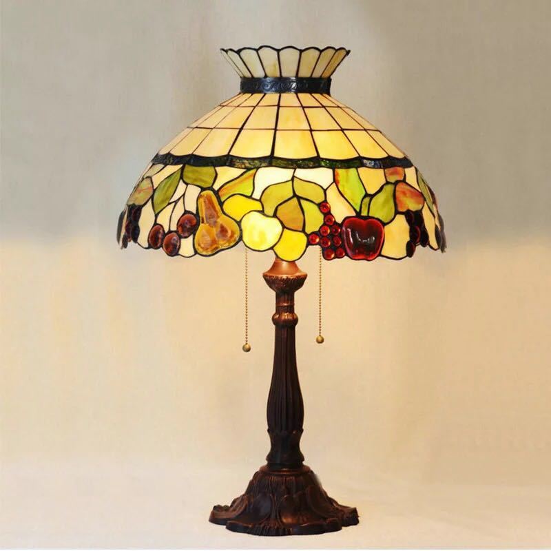 Orchid Lamps - A009041ステンドグラスランプ 卓上スタンド 豪華テーブルランプ 卓上照明．