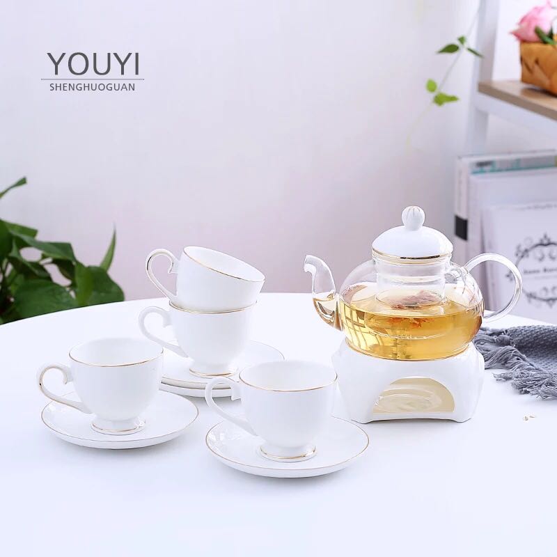 A043779ティー・コーヒーカップセット カップ4客セット 陶磁器ティーセット