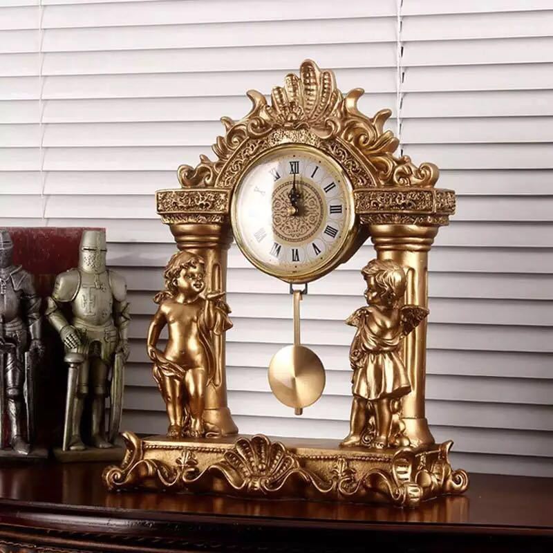 A027991テーブルクロック 置き時計 クロックアラーム 上品振り時計