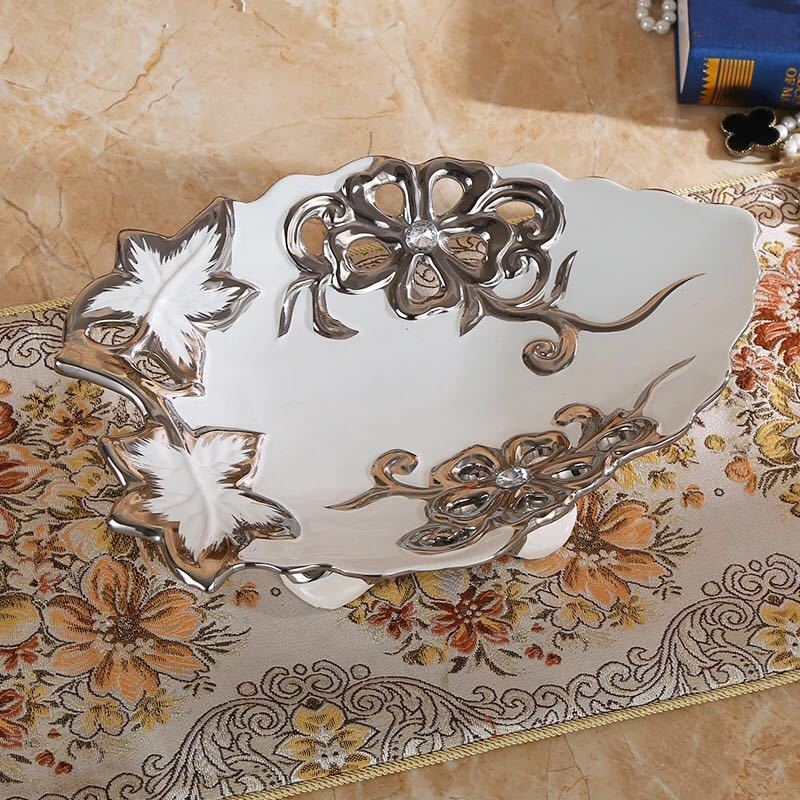 A027845果物皿　盛り皿 お菓子皿、フルーツプレート、果物カゴ お菓子鉢(3)